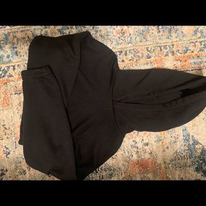 Zara black cropped hoodie